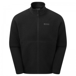 Black Montane Chonos Men's Fleece Jackets | XIM8339PB