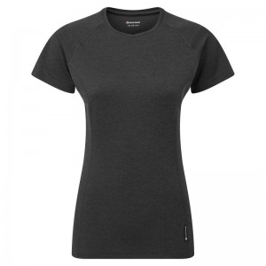 Black Montane Dart Women's T Shirts | JWZ8971XE