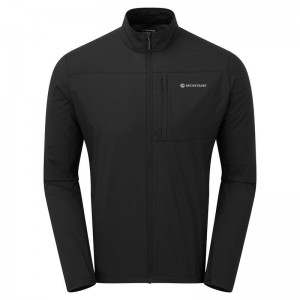 Black Montane Featherlite Windproof Men's Jackets | TFD8186UT