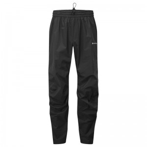 Black Montane Spirit Lite Waterproof Men's Trousers | LSY7359PP