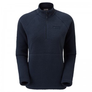 Dark Blue Montane Chonos Smock Pull On Women's Fleece | SDA8188KD