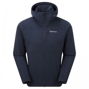 Dark Blue Montane Krypton Men's Softshell Jackets | YUR372QC