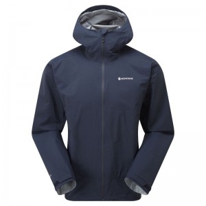 Dark Blue Montane Phase Lite Men's Waterproof Jackets | FFQ655DR