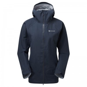 Dark Blue Montane Phase Women's Waterproof Jackets | TRY1573NH