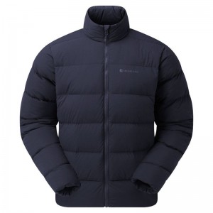 Dark Blue Montane Tundra Men's Down Jackets | PMZ3933GY