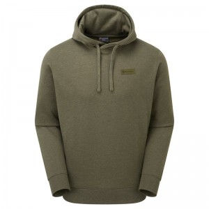 Dark Green Montane Mono Logo Men's Hoodie | NPU8610XJ