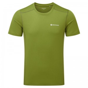 Green Montane Dart Lite Men's T Shirts | AXZ3423RM