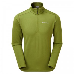 Green Montane Protium Pull On Men's Fleece | ZGK705FW