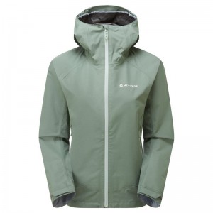 Grey Green Montane Spirit Women's Waterproof Jackets | ZUE5782TB