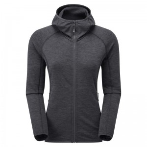 Grey Montane Protium Hooded Women's Fleece Jackets | RWO2068IC