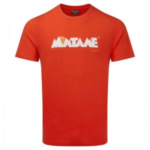 Orange Montane Lightweight Heritage Men's T Shirts | WTD9196ED