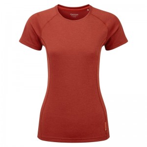 Orange Red Montane Dart Women's T Shirts | ARI2792EX