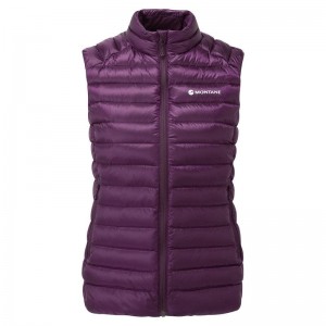 Purple Montane Anti-Freeze Down Women's Vest | BAJ9073XH