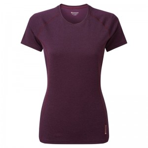 Purple Montane Dart Women's T Shirts | QIA8587SD