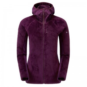 Purple Montane Protium XPD Hooded Women's Fleece Jackets | NWO1357MW