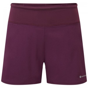 Purple Montane Slipstream 4" Trail Running Women's Shorts | NPP4533KA