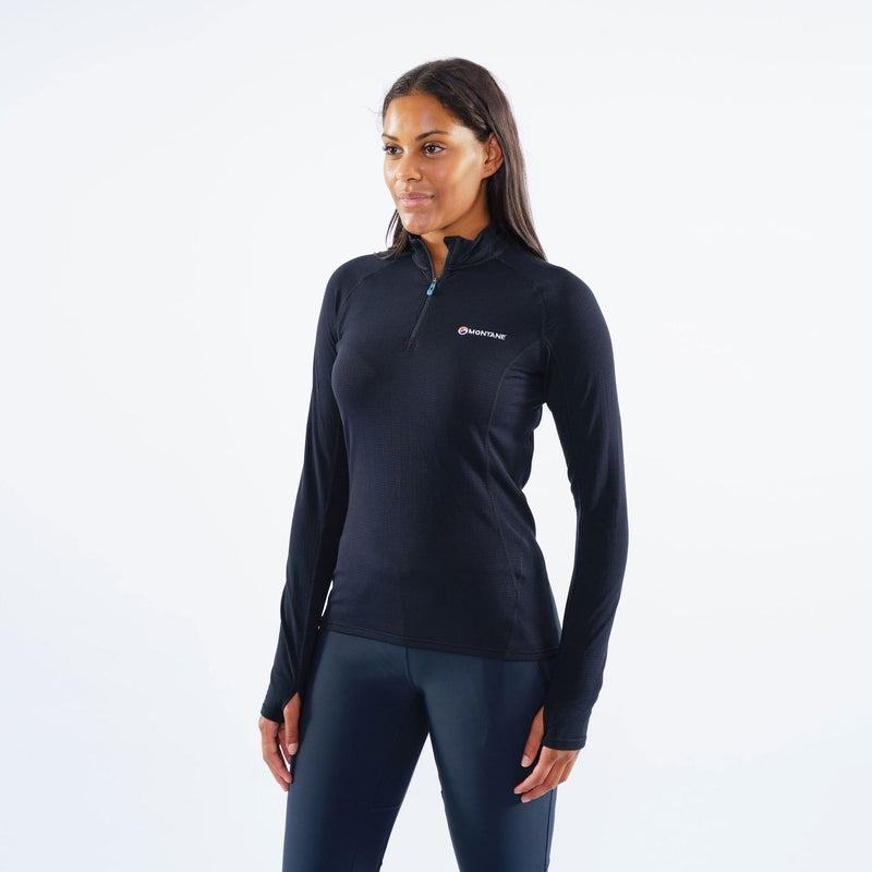 Black Montane Allez Micro Pull-On Women's Fleece Jackets | NWI9061TT