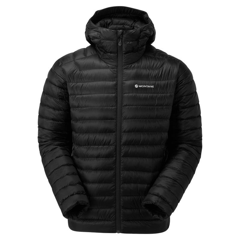 Black Montane Anti-Freeze Hooded Men\'s Down Jackets | UBV4673AT