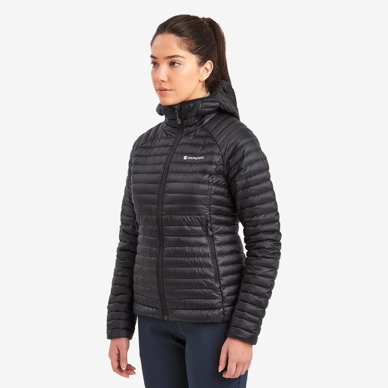 Black Montane Anti-Freeze Lite Hooded Women's Down Jackets | DOF4169FB