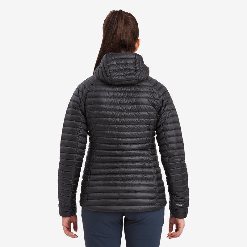 Black Montane Anti-Freeze Lite Hooded Women's Down Jackets | DOF4169FB