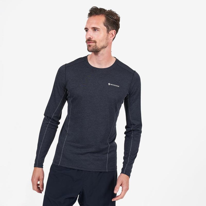 Black Montane Dart Long Sleeve Men's T Shirts | GND7322IA