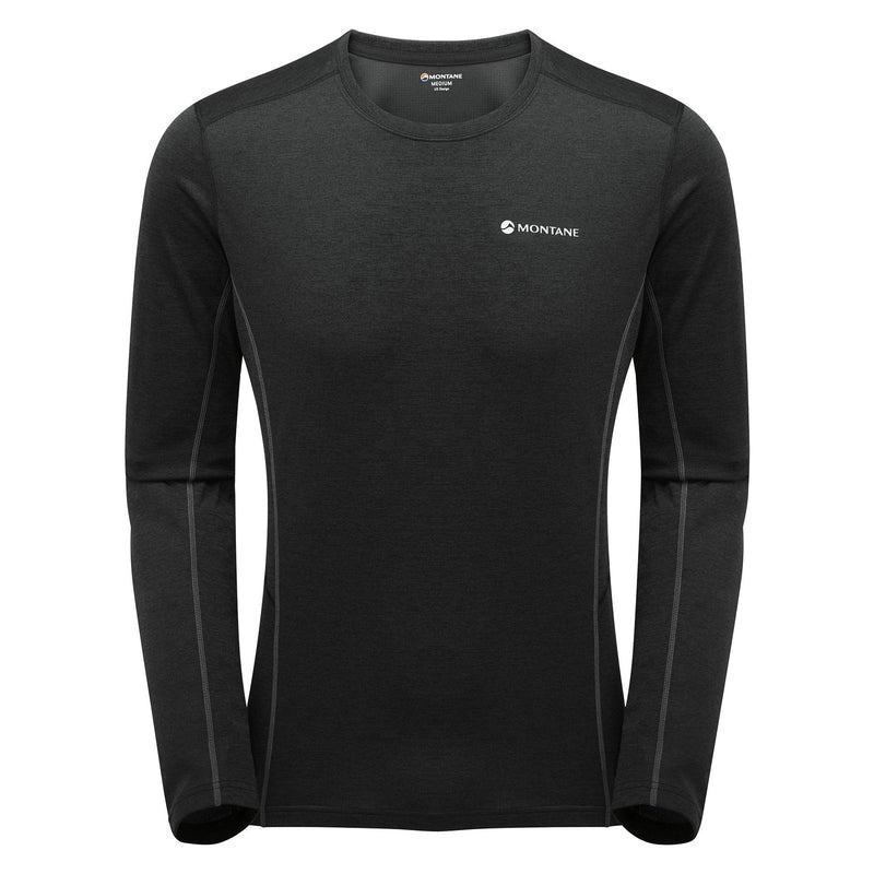 Black Montane Dart Long Sleeve Men\'s T Shirts | GND7322IA