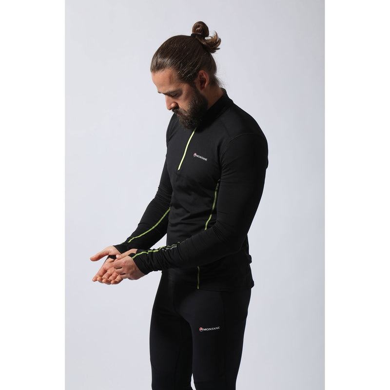 Black Montane Dragon Pull-On Men's Fleece Jackets | WBS8223RG