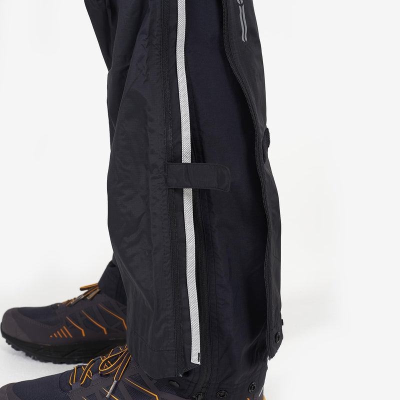 Black Montane Dynamo Waterproof Pull-Over Men's Trousers | JVA6732XR