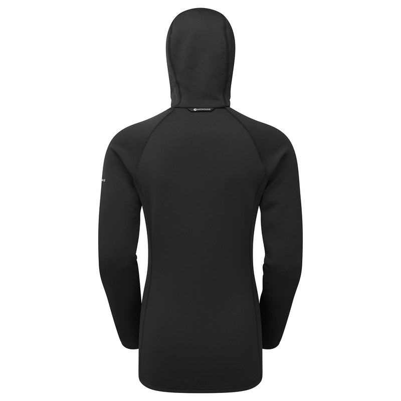 Black Montane Fury Hooded Women's Fleece Jackets | PEP5178LF