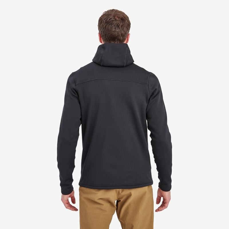 Black Montane Fury XT Hooded Men's Fleece Jackets | MMM1113EV