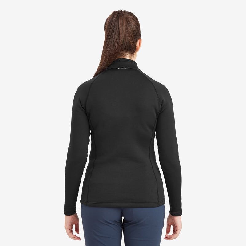 Black Montane Fury Zip Pull-On Women's Fleece | EJS9068JD