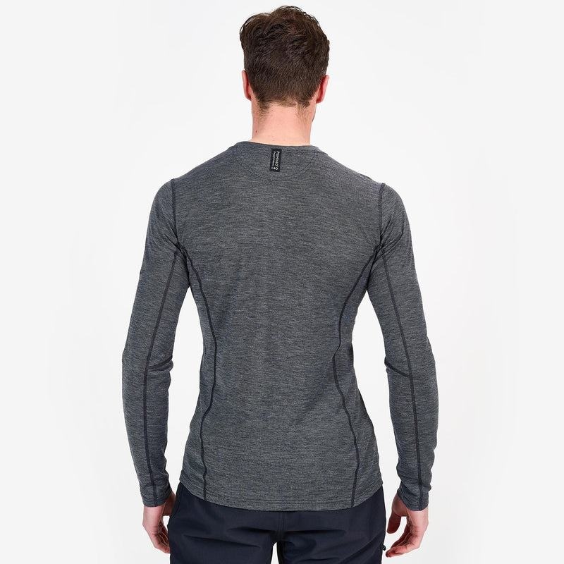 Black Montane Primino 140 Long Sleeve Men's T Shirts | HHW3728IL