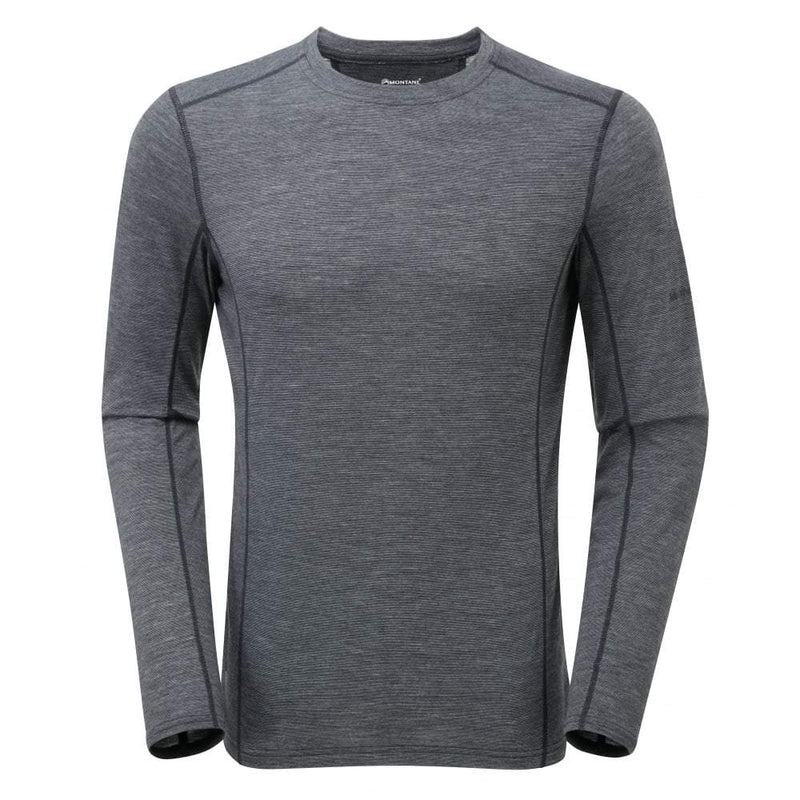 Black Montane Primino 140 Long Sleeve Men\'s T Shirts | HHW3728IL