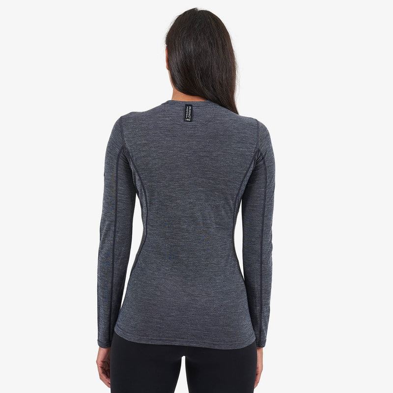 Black Montane Primino 140 Long Sleeve Women's T Shirts | RLK3945QH