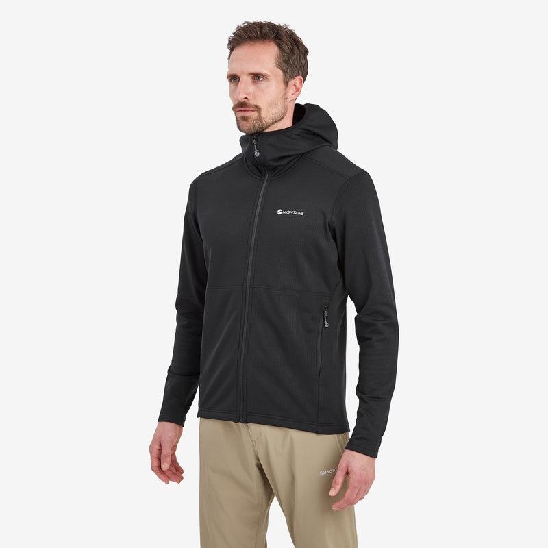 Black Montane Protium Hooded Men's Fleece Jackets | BBI7884XH