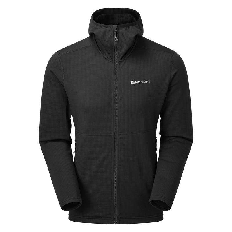 Black Montane Protium Hooded Men\'s Fleece Jackets | BBI7884XH