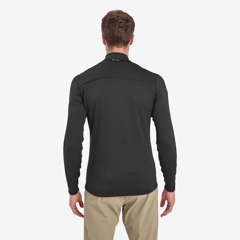 Black Montane Protium Lite Pull On Men's Fleece | PUN612EC