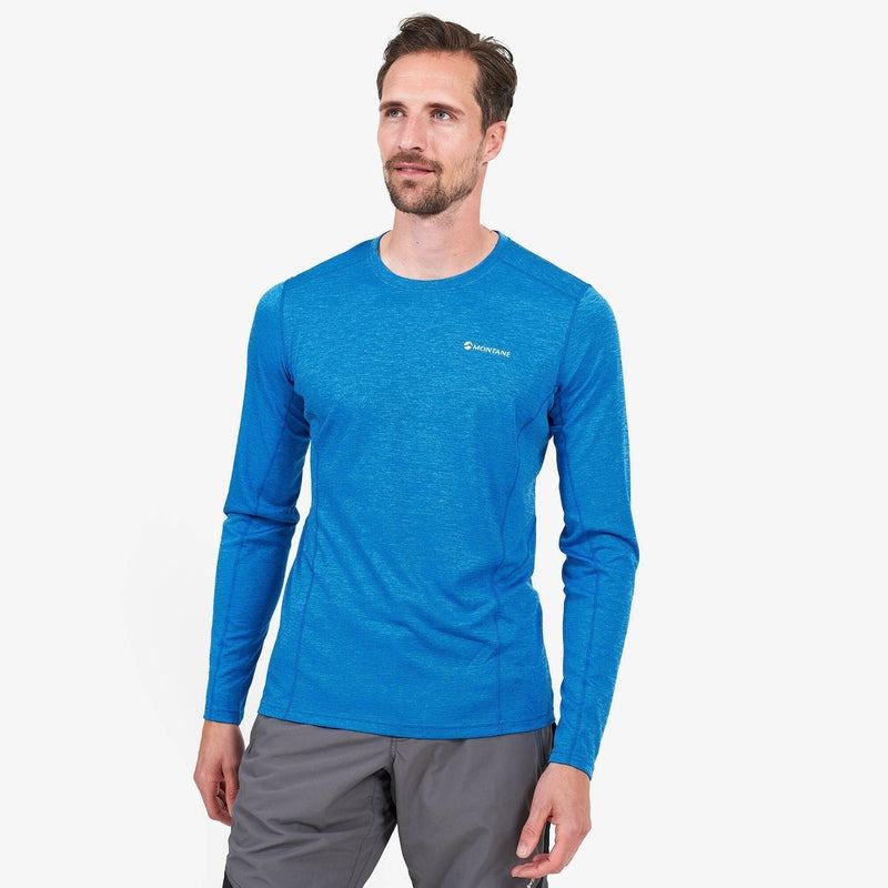 Blue Montane Dart Long Sleeve Men's T Shirts | VDQ8886JW