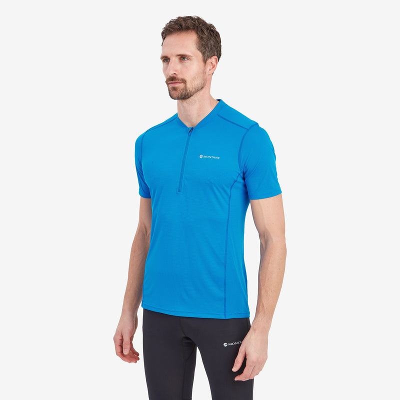 Blue Montane Dart Nano Zip Men's T Shirts | DNH1334LQ