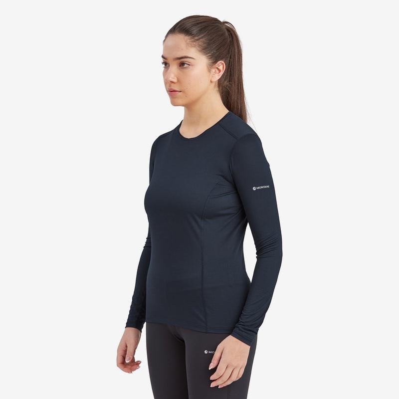 Dark Blue Montane Dart Lite Long Sleeve Women's T Shirts | JYG7557ZV