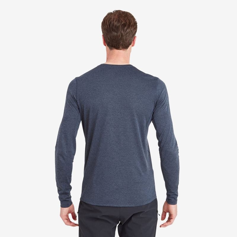 Dark Blue Montane Dart Long Sleeve Men's T Shirts | WIT9282JQ