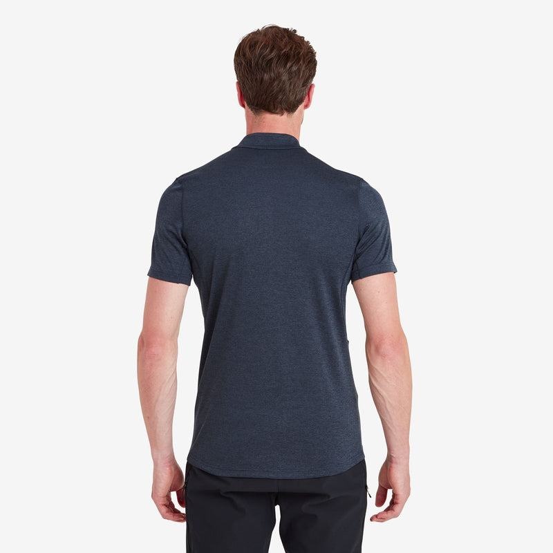 Dark Blue Montane Dart Zip Men's T Shirts | IFG995FN