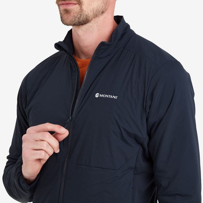 Dark Blue Montane Fireball Lite Men's Insulated Jackets | IKJ373MN