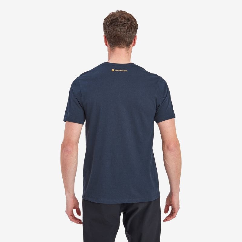 Dark Blue Montane Forest Men's T Shirts | VNI5618QV