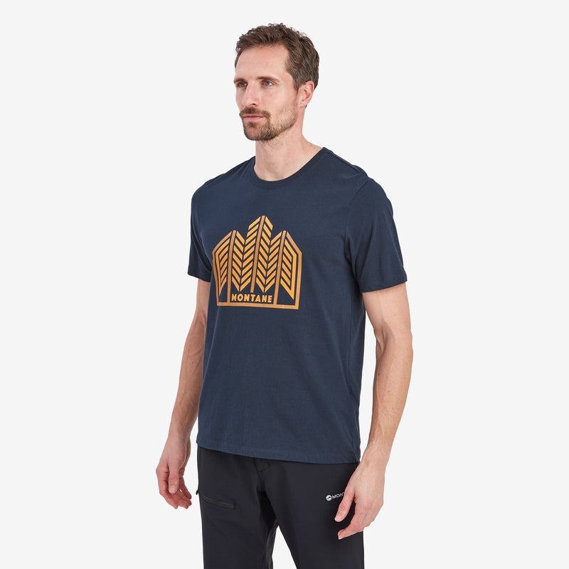 Dark Blue Montane Forest Men's T Shirts | VNI5618QV