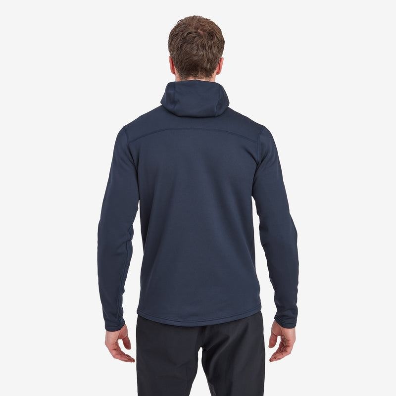 Dark Blue Montane Fury Hooded Men's Fleece Jackets | CCH374SR