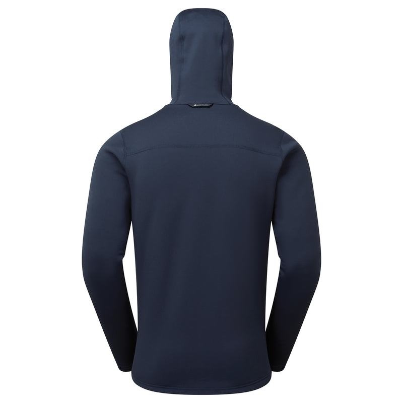 Dark Blue Montane Fury Hooded Men's Fleece Jackets | CCH374SR