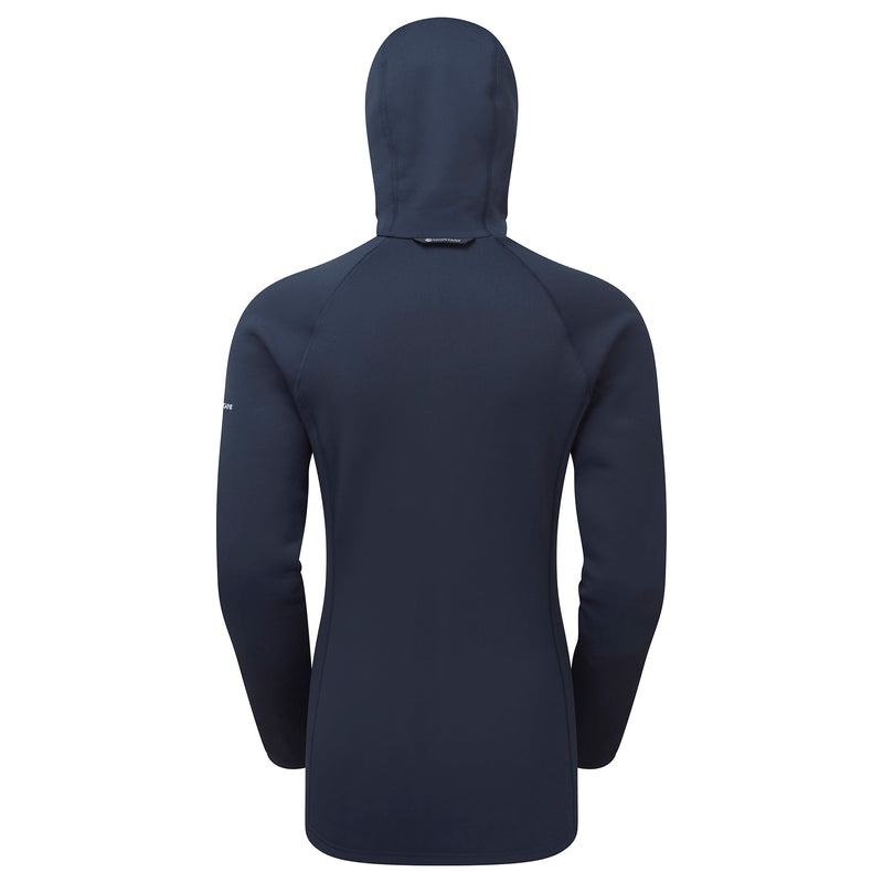 Dark Blue Montane Fury Hooded Women's Fleece Jackets | UNN483EB