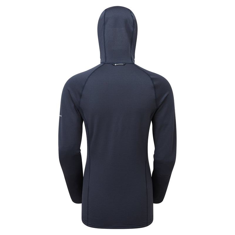 Dark Blue Montane Protium Lite Hooded Pull On Women's Fleece | CDG1534YD