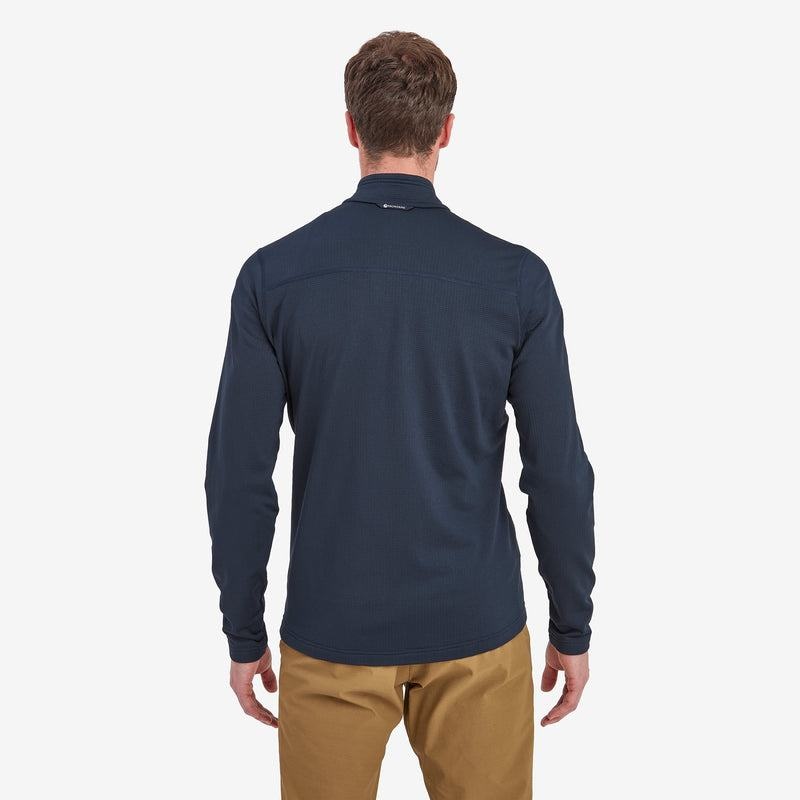 Dark Blue Montane Protium Men's Fleece Jackets | WWX3261GU